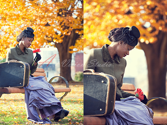 Artistic portraiture - Sitting on the bench