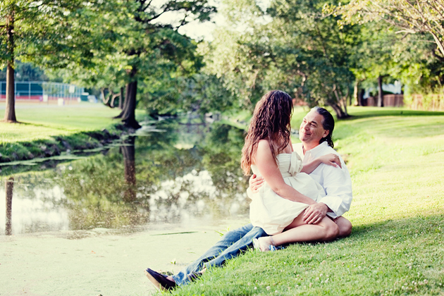 Editorial pre-wedding photography - by the river