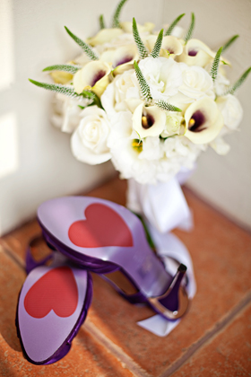 Wedding bouquet and wedding shoes-wedding details photography