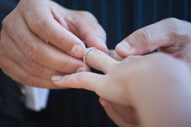 wedding and ring and exchange