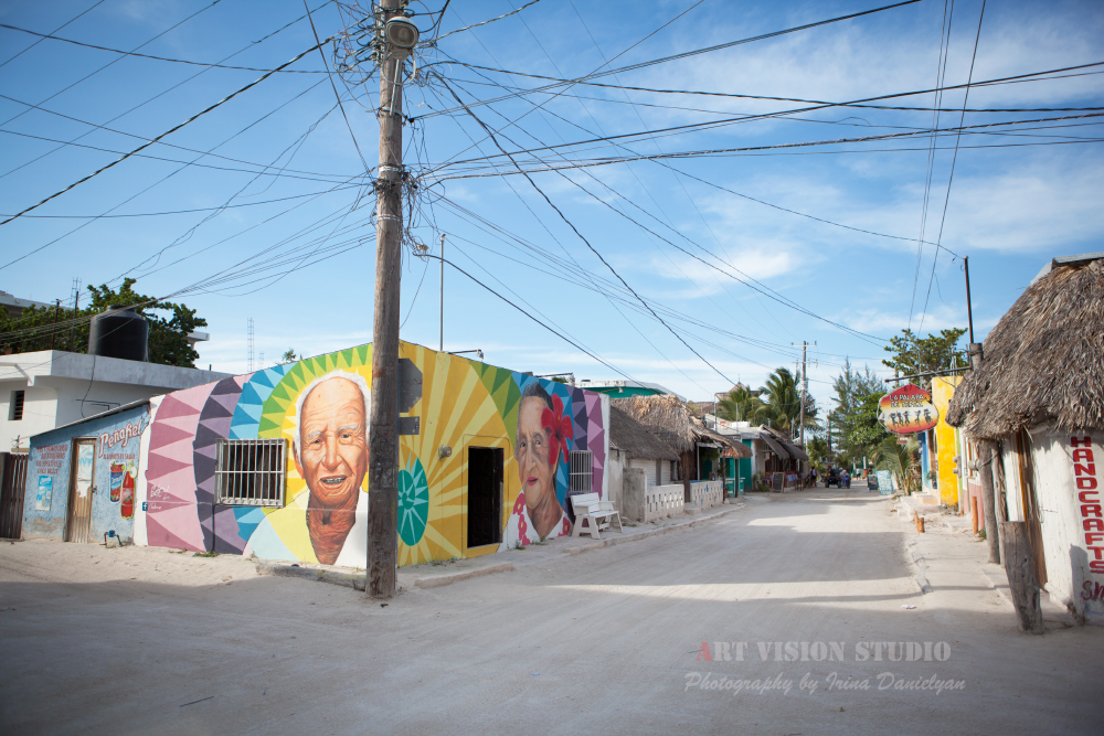 Streets of a Caribbean island of Holbox- Mexico travel photographer