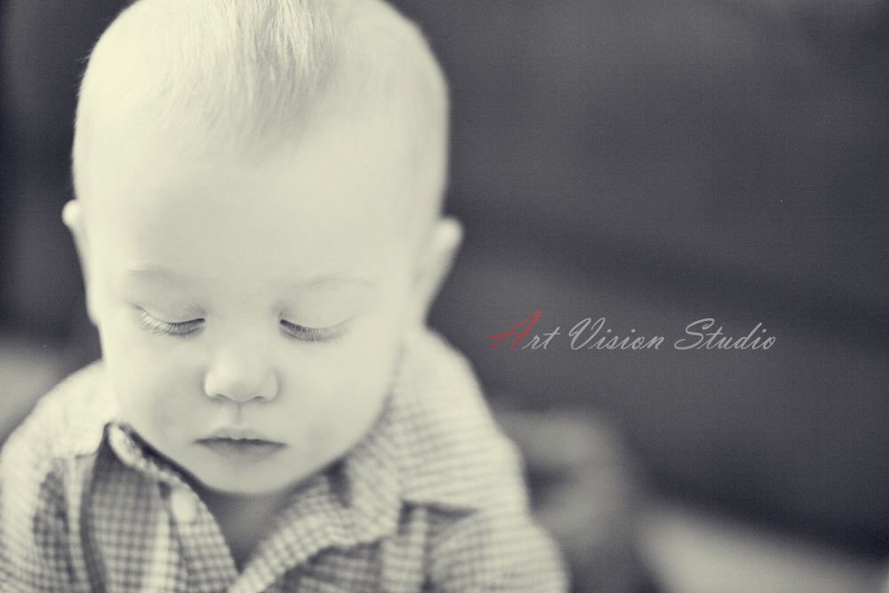 Black and white baby portrait photography in Stamford, CT