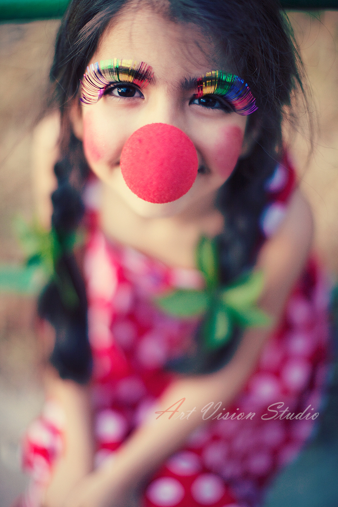 Clowness styled photoshoot for a girl - Stamford, CT kids photographer