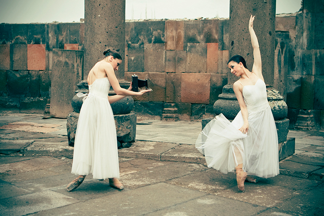 Stylized portraiture - ballet dancer photography 
