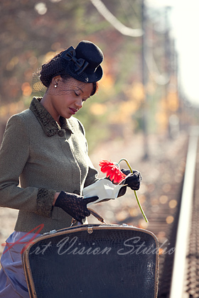 Retro style fashion - Model photoshoot in New York