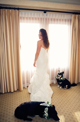 Bride by the window picture - Greenwich wedding photographer