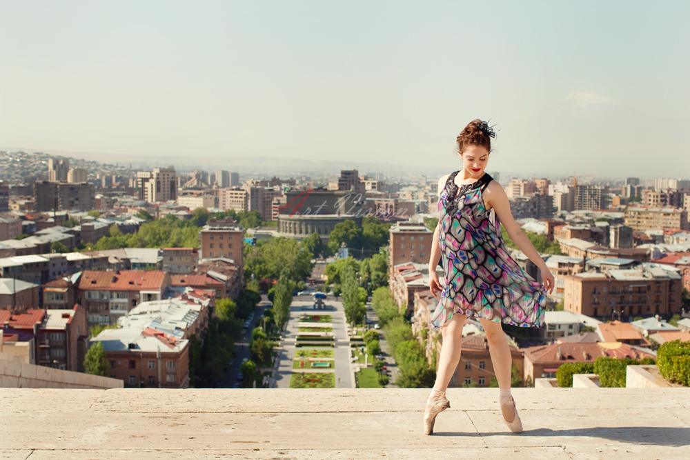 Ballerina and the city - Ballet photographer in Yerevan