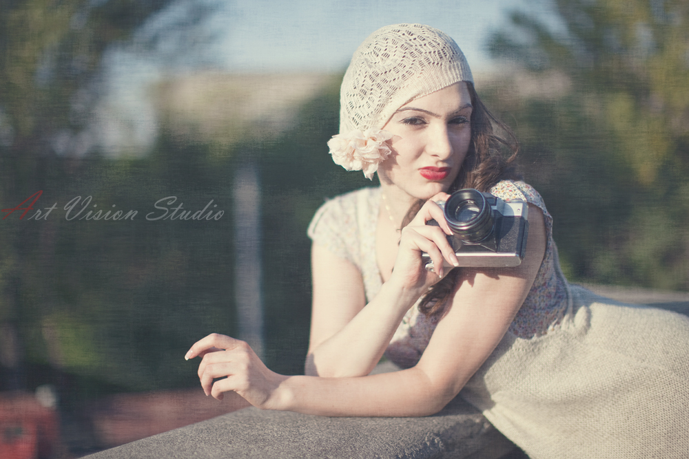 Model photography with a theme - Stamford CT retro style photographer