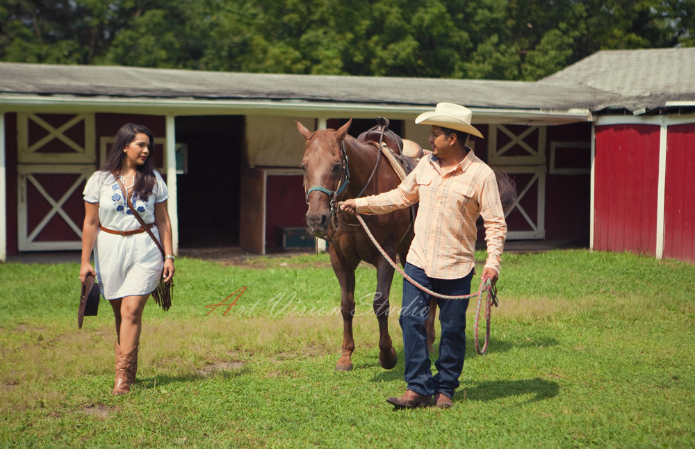 Themed love session photography in CT - Mexican country style inspired love session, Connecticut