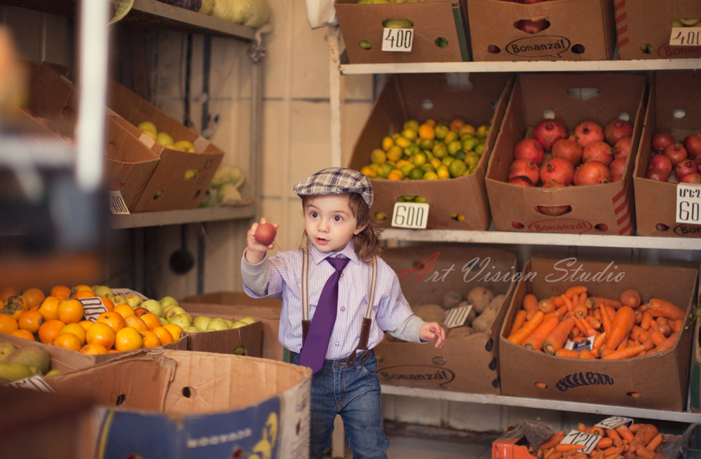  Photography session in the grocery shop - Children photographer in Stamford,CT
