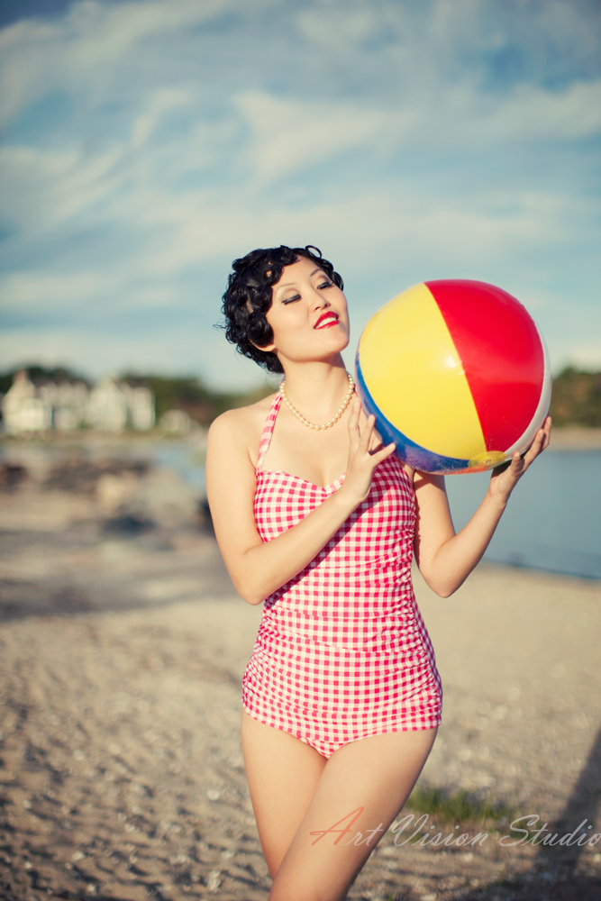 1950s stylized photography session - Vintage style model photography in Stamford, CT