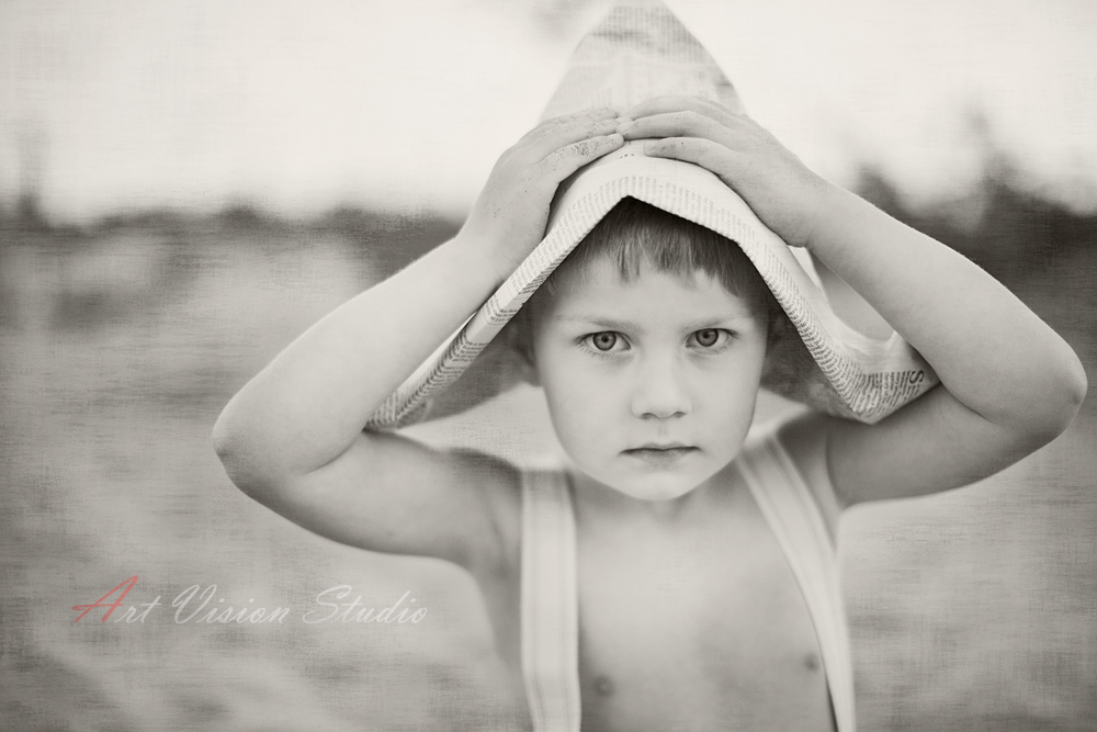 Black and white portrait of a boy - CT kids photographer