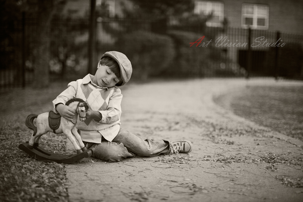 Retro styled kids photography - Best childhood photography 