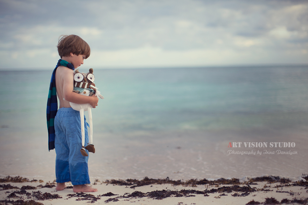  Toddler themed beach photography - Xmas themed photography session in Playa del Carmen