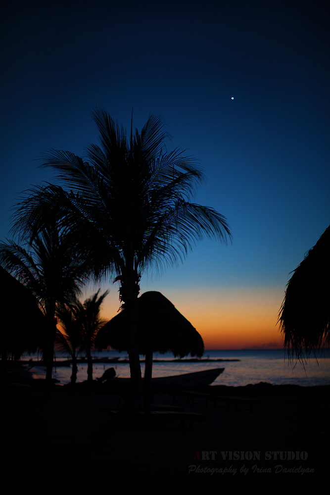 Sunset over isla Holbox - Sunset photography Mexico