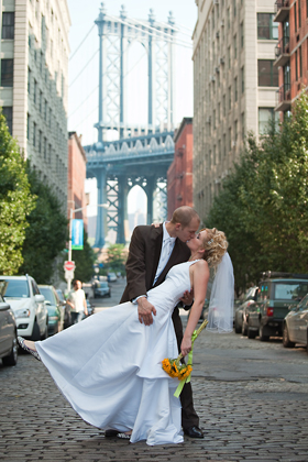 Traditional wedding pose