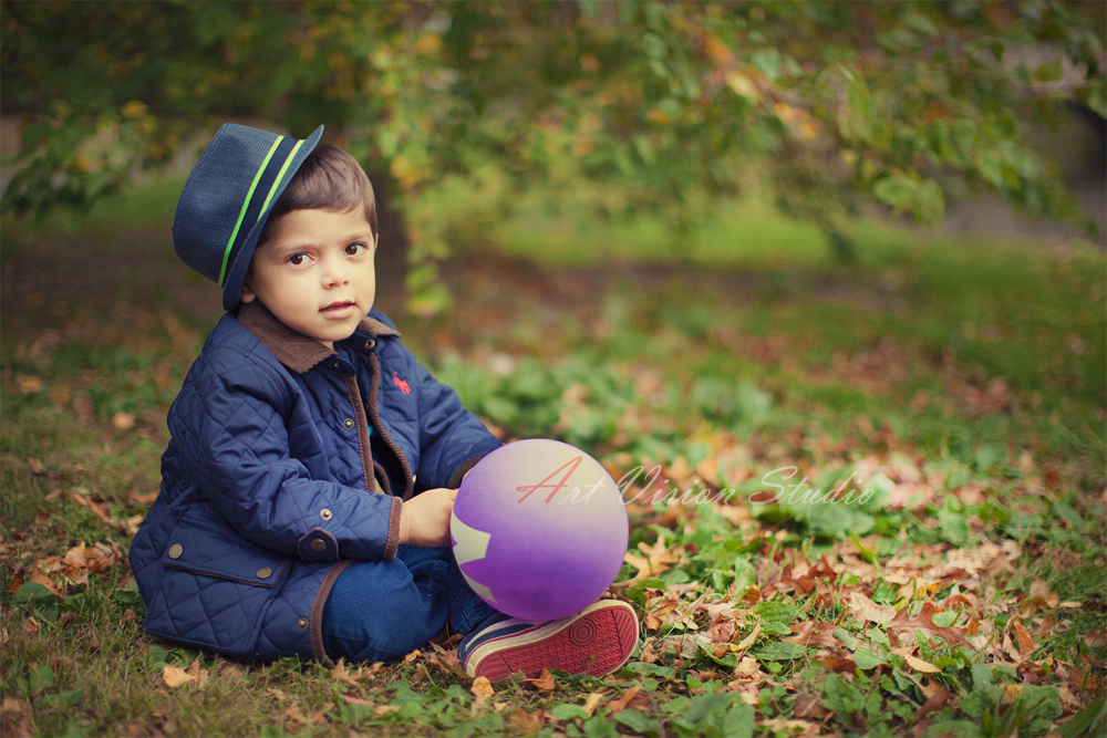 Fall themed photos for a toddler boy in Greenwich, CT