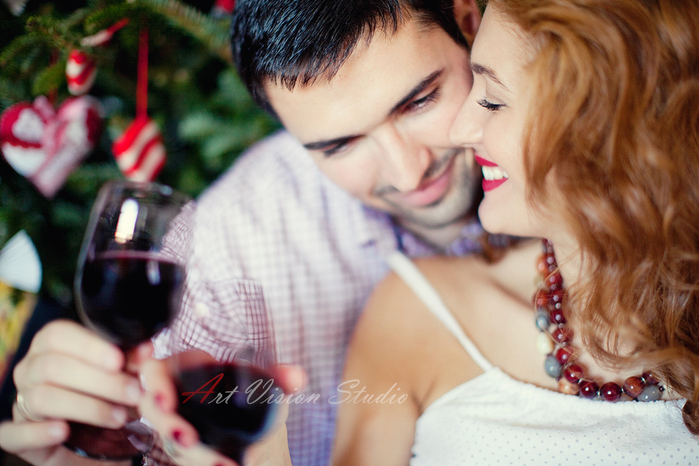 Christmas Love Session - Stamford, CT engagement photographer
